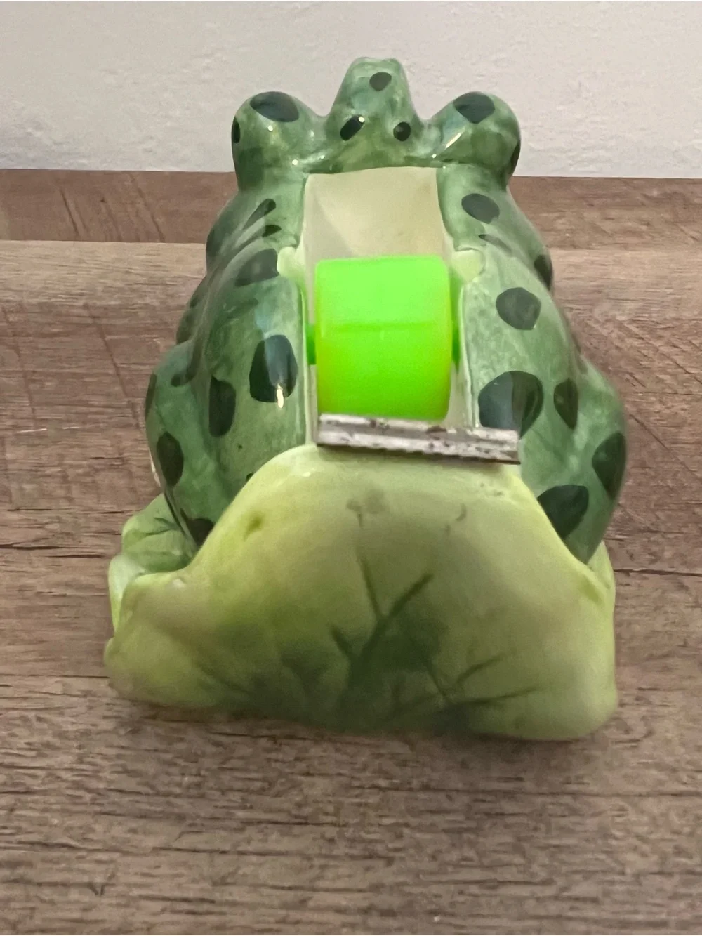 🐸 Frog - Scotch / Invisible Tape Dispenser - Ceramic Vintage 1980'S